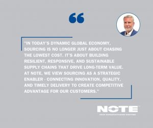 Strategic Global Sourcing at NOTE: Building Resilience and Driving Value